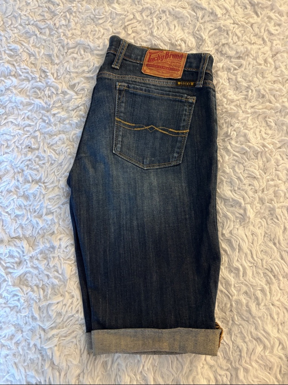 Lucky Brand Dark Blue Denim Bermuda Shorts